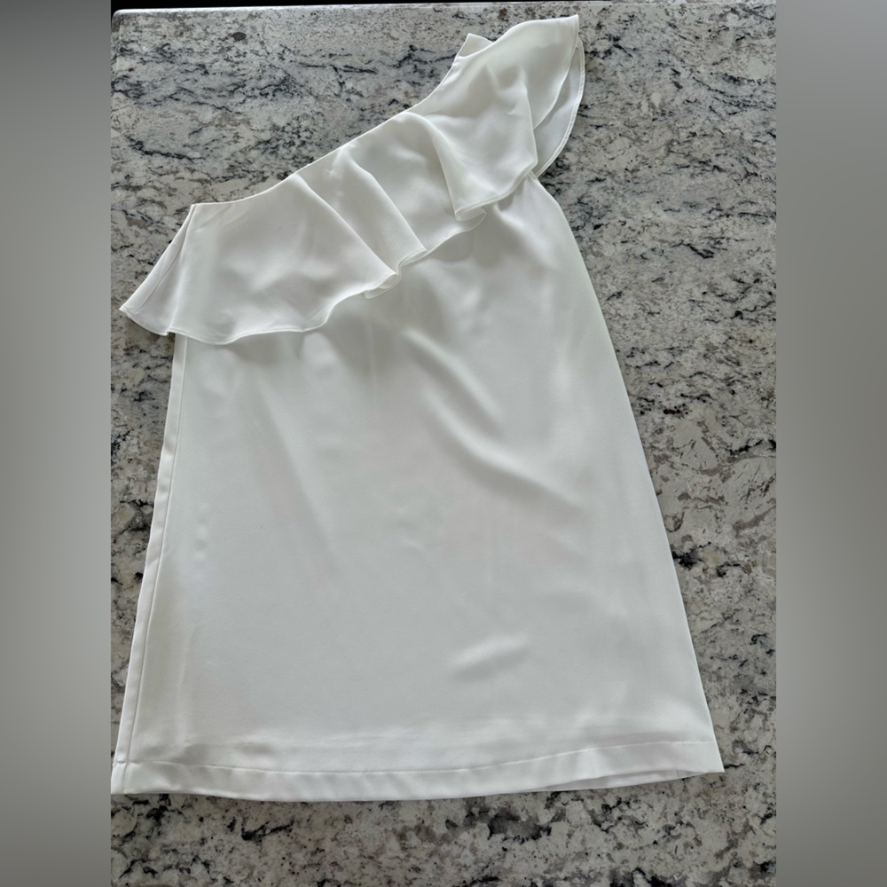 SugarLips One Shoulder White Dress, medium, great for bridal event!